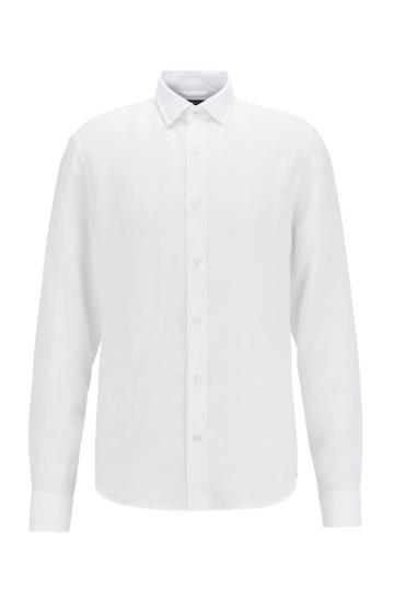Koszula BOSS Slim Fit Białe Męskie (Pl12000)
